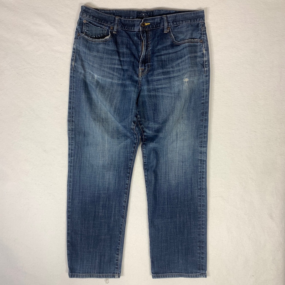 Lucky Brand 329 Classic Straight Jeans Men Dark Wash Size 38x30 Stretch Denim